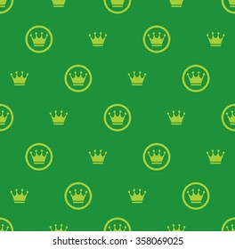 Princess Seamless Pattern Background Vector Illustration