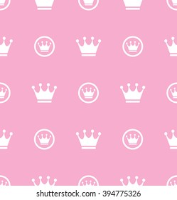 Princess Seamless Pattern Background Vector Illustration