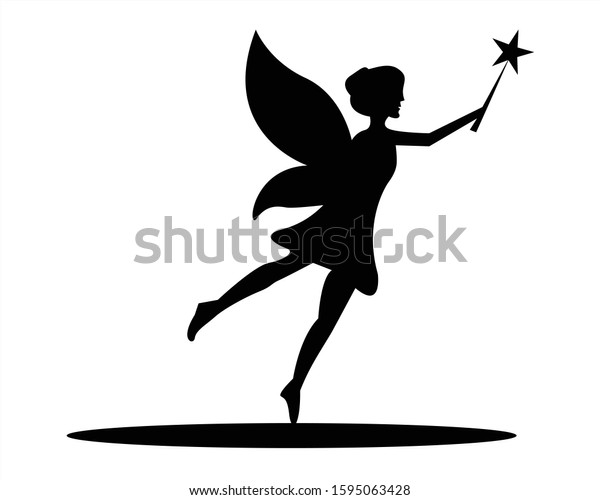 Princess Silhouette Black Logo Vector Stock Vector (Royalty Free ...