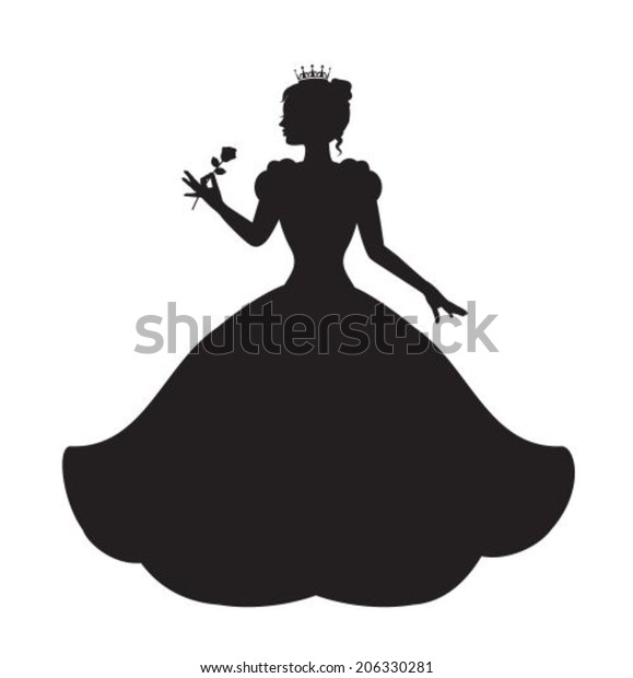 princess dress silhouette