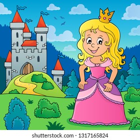 Princess topic image 3 - eps10 vector illustration.