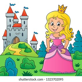 Princess topic image 4 - eps10 Vektorgrafik.