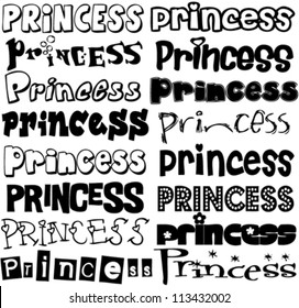 princess / T-shirt graphics / cute cartoon characters / cute graphics for kids / Book illustrations / textile graphic