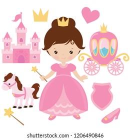 Princess Vector Cartoon Illustration Stock Vector (Royalty Free ...