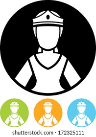 Princess vector icon