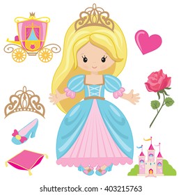 Princess Vector Illustration Stock Vector (Royalty Free) 403215763 ...