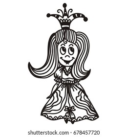 Princess. Vector illustration.