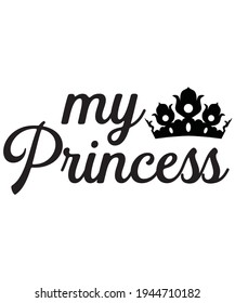 princess vector t shirt design.