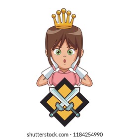 Princess videogame cartoon