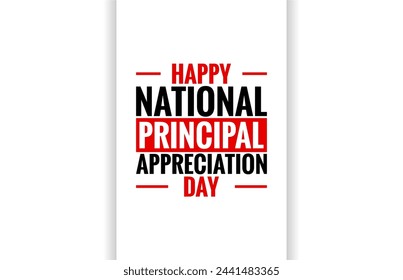 principal appreciation day holiday Concept