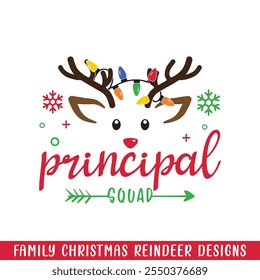 The principal squad Christmas Reindeer