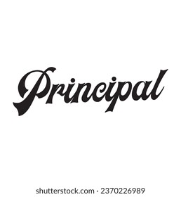 principal text on white background.