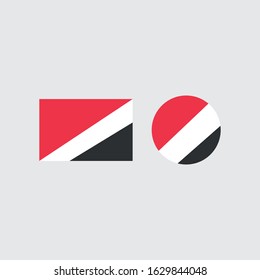 Principality of Sealand flag graphic element Illustration template design
