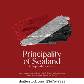 Principality of Sealand Flag Made of Glitter Sparkle Brush Paint Vector, Celebrating Principality of Sealand Independence Day.