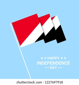 Principality of Sealand Independence day typographic design with flag vector