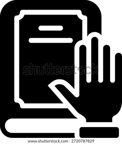 principle glyph icon illustration vector