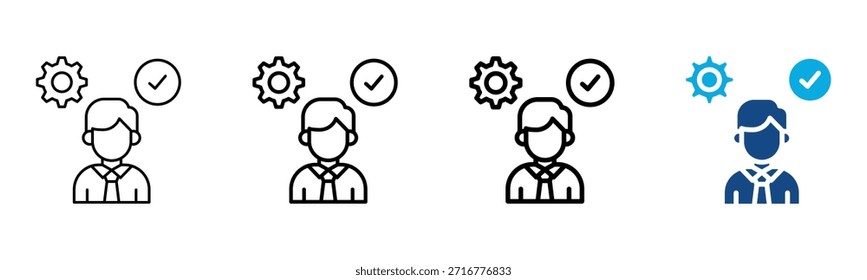 Conjunto de Colección de contorno de estilo diferente Ilustración vectorial
