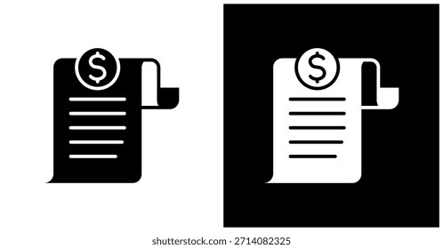 Icono De Principio Fijado En Fondo Blanco Y Negro
