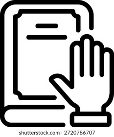 Vector de ilustración de icono de línea principal