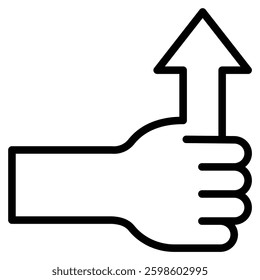 Principles icon line vector illustration