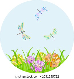pring set for design of multicolored butterflies, dragonflies and flowers.Can be used for wedding, baby shower, mothers day, valentines day, birthday cards, invitations, greetings and romantic labels.