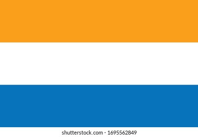 Prinsenvlag flag vector icon . 