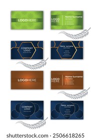 Print 4 Set Business card template.