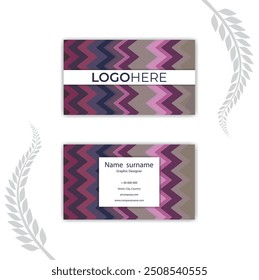 Print abstract business card design.