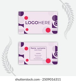 Print Abstract Business Card Design.