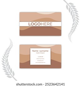 Print Abstract business card template.