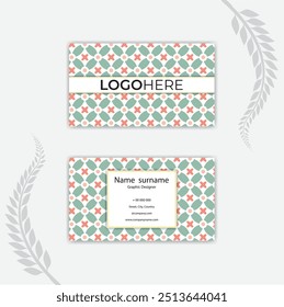 Print Abstract business cards Design Template.