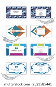 Print Abstract visiting card template.