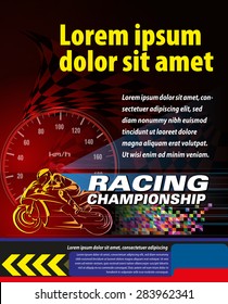 Print Ad or poster for Racing Championship event