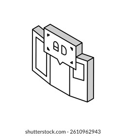 print advertising isometric icon vector. print advertising sign. isolated symbol illustration