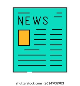 print advertising line icon vector. print advertising sign. isolated symbol illustration
