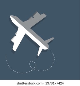 Print Airplane icon background