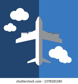 Print Airplane icon sketches vector