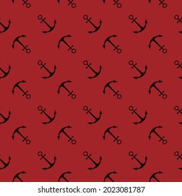 print anchor. seamless anchors for clothing or print.