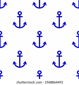 print anchor, vector seamless pattern for clothing or print