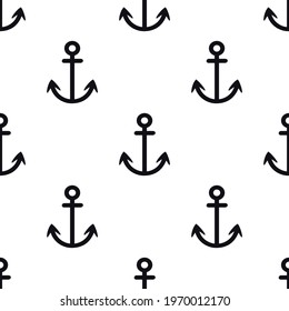print anchor, vector seamless pattern for clothing or print