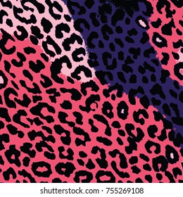 Print animals leopard pattern vector background