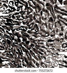 Print animals leopard pattern vector background