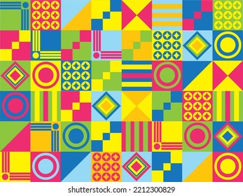 
Print for application with geometric details, colored mesh, background