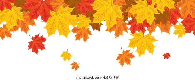 print with autumn leaves