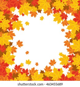 print with autumn leaves