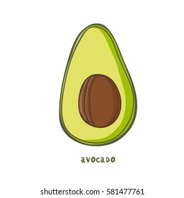 Print with avocado,