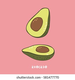 Print with avocado,