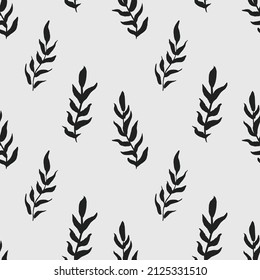 
Print background vector art. Graphics, pattern of branches, leaves