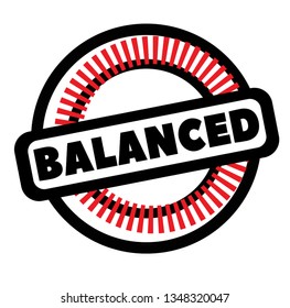 Print balanced stamp on white