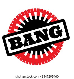 Print bang stamp on white
